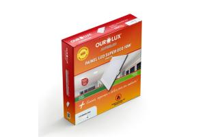 LUMINARIA LED EMBUTIR SUPER ECO 18W BIVOLT BR6500K QUADRADO - OUROLUX