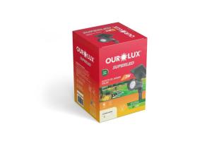 Espeto Led Spot Solar 3W 50 Lumens Amarelo 3000K - Ourolux
