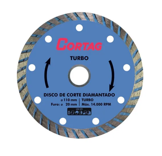 Disco Diamantado Turbo 20x110mm - Cortag