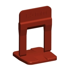 Nivelador de Piso 1,5mm Pacote 100UN Vermelho - Cortag