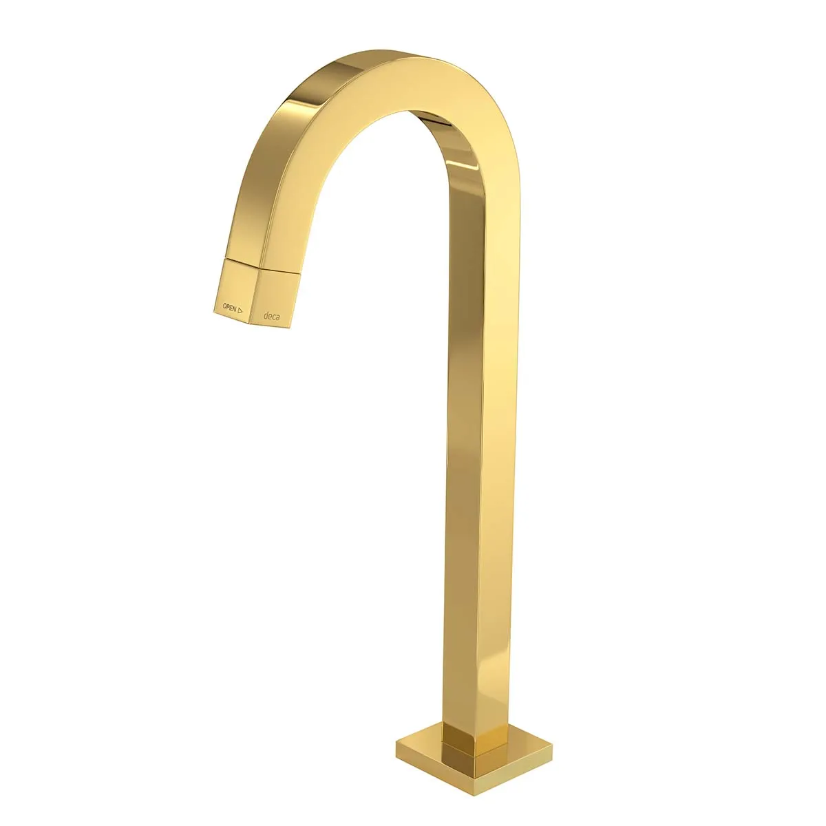 Torneira De Mesa Bica Alta Para Lavatório Tube Gold -  DECA