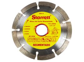 Disco de Corte Diamantado Segmentado 110mm - Starrett Disco de Corte Diamantado Segmentado 110mm - Starrett