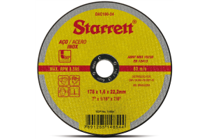 Disco Abrasivo de Corte 178x1,6x22,23cm - Starrett