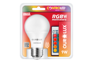 Lâmpada Controled RGBW Multicolors 9W - Ourolux