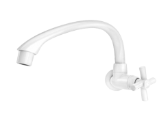 Torneira Cross Cozinha Parede Horizontal Branco - Tigre