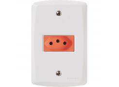 Tomada 2P+T 20A/250V Lux2 Vermelha 57145/015 Tramontina