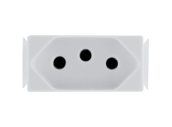 Módulo Tomada 2P+T 10A/250V Aria Branco 57217/030 -TRAMONTINA