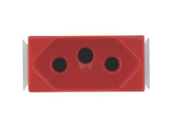 Módulo Tomada 2P+T 20A/250V Aria Vermelha 57217/033 - TRAMONTINA