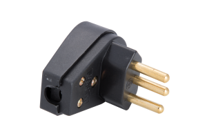 Plug Angular Preto 20A 2P+T 57403/011 - TRAMONTINA