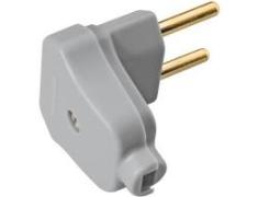 Plug angular 2P 10A PR/BR 57412905 Tramontina
