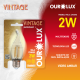 Vintage Led Vela Chama 2W Bivolt 2400K - Ourolux