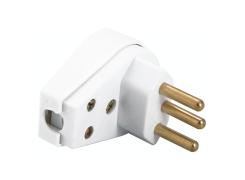 Plug Angular 2P+T 10A PR/BR 57412916 Tramontina