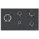 Cooktop Penta Plus Preto 5GG TRI 90 94709/301 - Tramontina