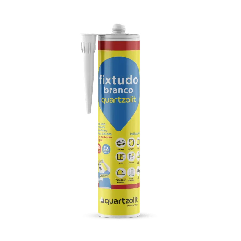 ADESIVO SELANTE FIXTUDO BRANCO 400G - QUARTZOLIT