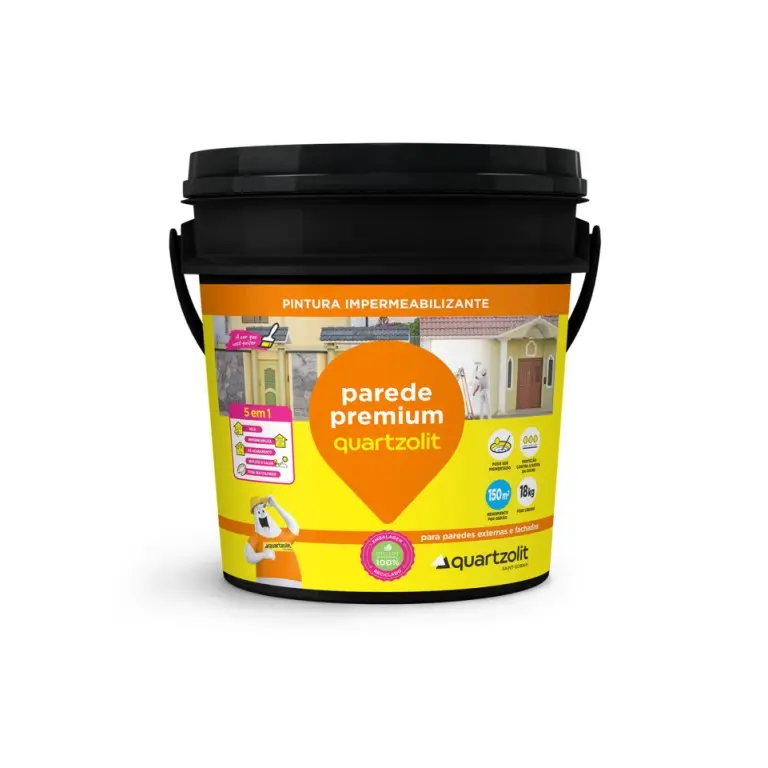 IMPERMEABILIZANTE PREMIUM PAREDE  18KG e 3,6KG - QUARTZOLIT  