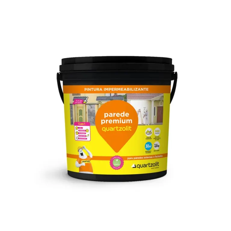 IMPERMEABILIZANTE PREMIUM PAREDE  18KG e 3,6KG - QUARTZOLIT  
