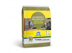 Argamassa Porcelanato e Piso sobre Piso Externo 20kg Cinza - Quartzolit