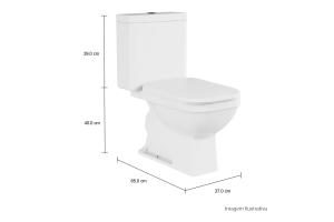 Kit Bacia Com Caixa Acoplar E Acessorios Quadra - Deca
