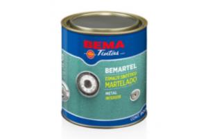 Bemartel - Esmalte Sintético Martelado Cinza Escuro 1/4 900 ml  BEMA