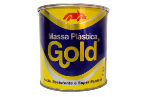 Kit Massa Plástica Preta 800G - Gold