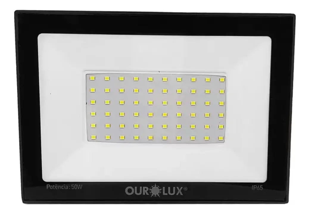 REFLETOR LED SLIM 20W BIV PTO BR6500K      OUROLUX