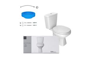 Kit Aspen Bacia Com Caixa E Acessórios - Deca