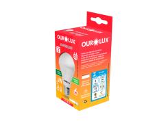 Lâmpada Led Ouro Pera 6W Bivolt BR6500K Ourolux