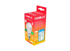 Lâmpada Led Ouro Pera 9W Bivolt BR6500K Ourolux