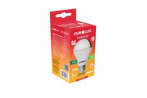 Lâmpada Led bulbo 15W Bivolt BR6500K - Ourolux