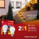 Lâmpada Led 2steps 9W Amarela 2700K Anti Inseto - Ourolux