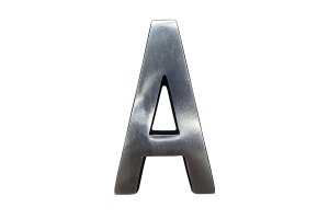 Letra de Alumínio Especial A 9cm- ALENCAR