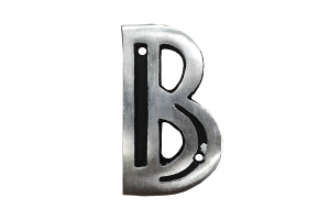 Letra de Alumínio Colonial B 9cm - ALENCAR