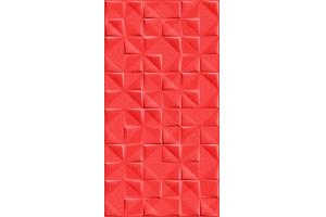 Revestimento Retificado Relevo Prisma Red 63x120 MT A LUME