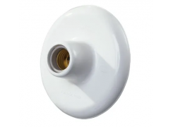 Plafon C/Bocal Porcelana 100w Bco DEMI