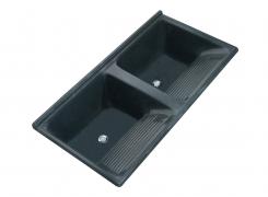 Tanque Marmore Duplo Verde Romano 120x60 - Decoralita
