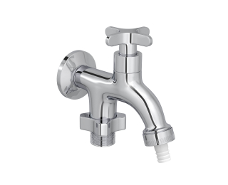 Torneira Parede Tanque com Derivação para maquina FLEX Cromada 1155c20 DECA