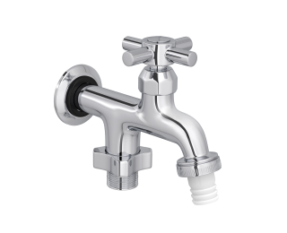 Torneira Parede Tanque com Derivação para maquina IZY Cromado 1155c37 DECA