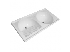 Tanque Thermo Fibra Duplo Branco - Decoralita
