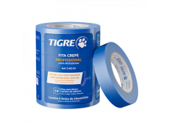 Fita Crepe Azul Barreira UV 24MMX50M - TIGRE