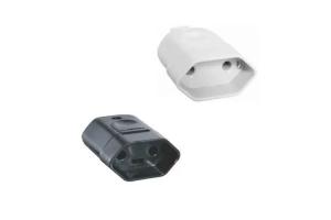 Plug Fêmea 10A 2P Preto/Branco 57412/949 - TRAMONTINA