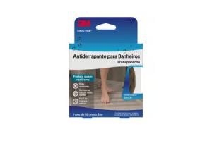 Fita Antiderrapante Para Banheiro Transparente PVC 50mmX5m - 3m