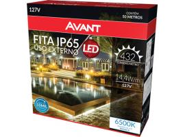 Fita LED Externa Amarela 3000K 1m 127V 14,4W/M - Avant