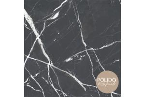 Piso Semi Gres Galaxya Black Retificado Polido 87X87 Metro Classe A - FORMIGRES