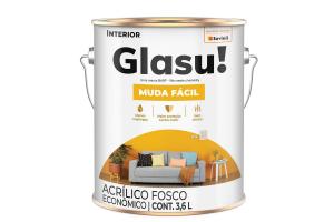 Tinta Latex Acrílico Econômico 3,6L - Glasu