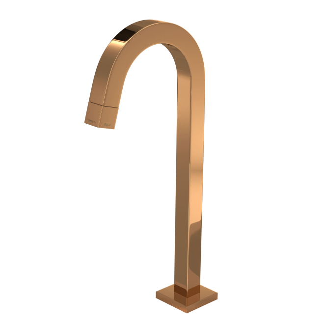 TORNEIRA LAVATORIO MESA BICA ALTA TUBE RED GOLD - DECA