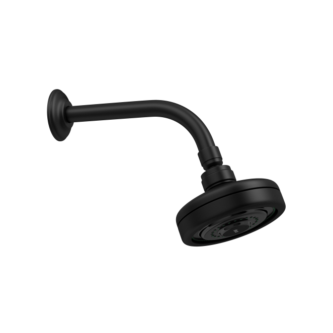 Chuveiro Deca Acqua Plus 1990.bl.std.mt Parede Black Matte Acabamento Fosco Cor Preto