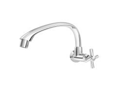 Torneira Tigre Cross p/Cozinha Parede Horizontal Cromo - Tigre